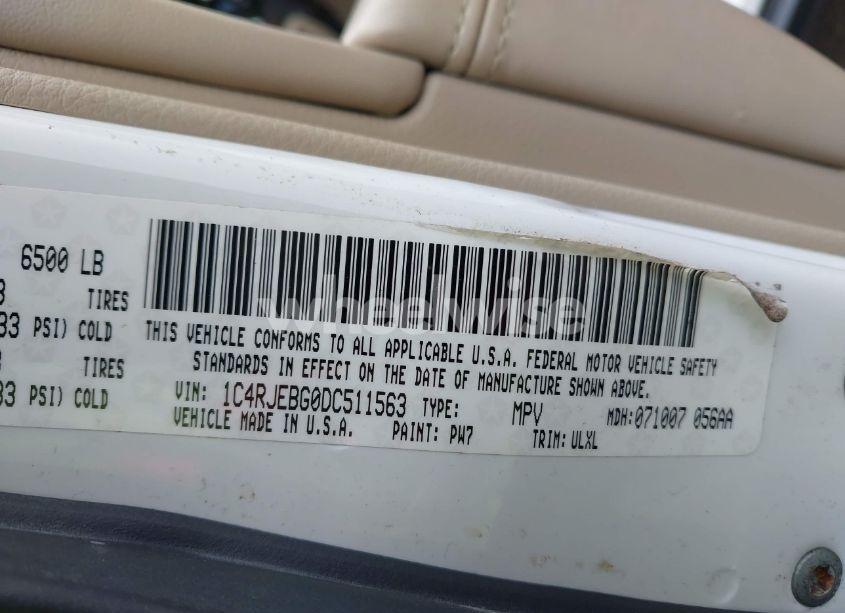 Photo 9 of 2013 Jeep Grand CHEROKEE LIMITED (VIN 1C4RJEBG0DC511563)