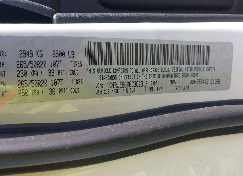 Photo 9 of 2016 Jeep Grand CHEROKEE LIMITED (VIN 1C4RJEBG2GC382312)