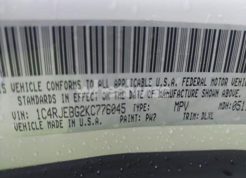 Photo 9 of 2019 Jeep Grand CHEROKEE LIMITED 4X2 (VIN 1C4RJEBG2KC776045)
