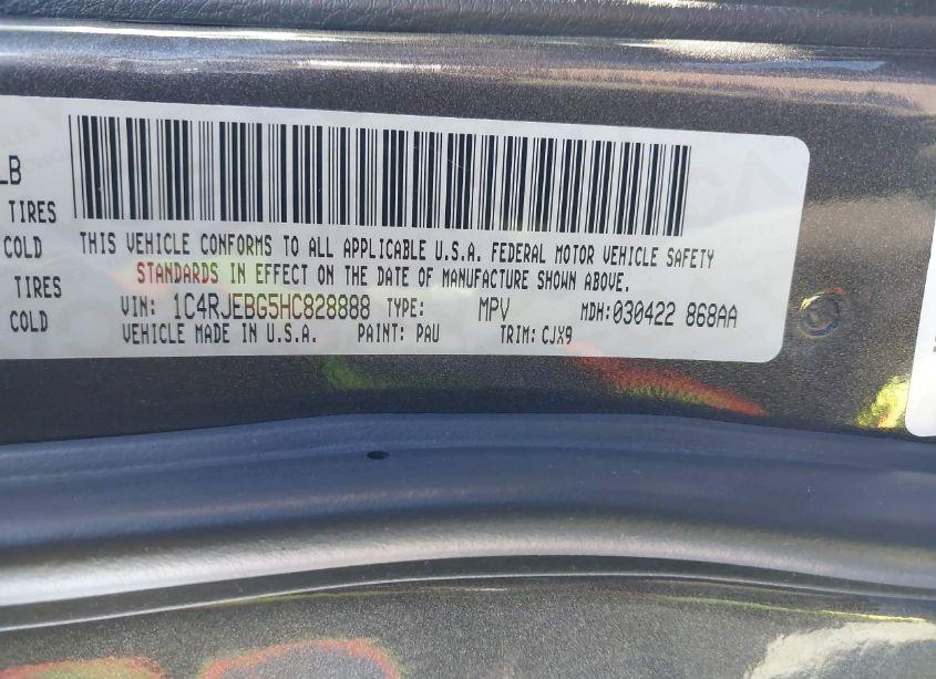 Photo 9 of 2017 Jeep Grand CHEROKEE LIMITED 4X2 (VIN 1C4RJEBG5HC828888)