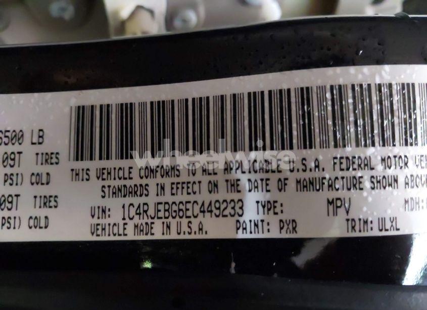 Photo 9 of 2014 Jeep Grand CHEROKEE LIMITED (VIN 1C4RJEBG6EC449233)