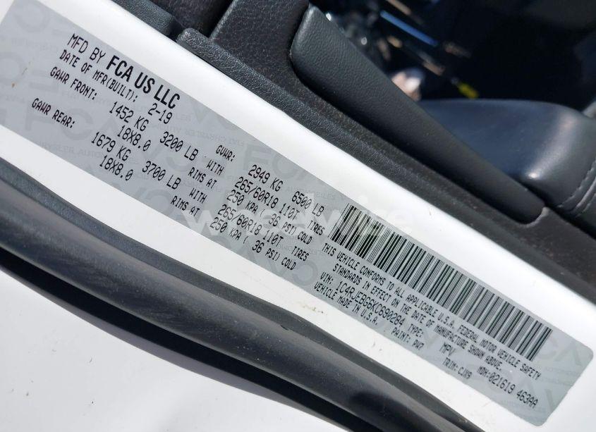 Photo 9 of 2019 Jeep Grand CHEROKEE LIMITED 4X2 (VIN 1C4RJEBG6KC690284)