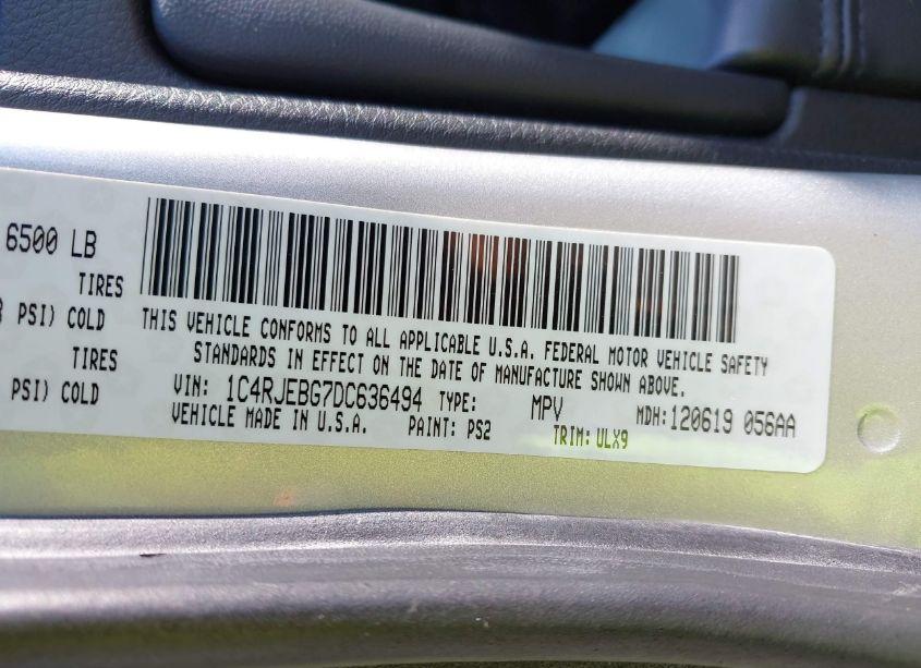 Photo 9 of 2013 Jeep Grand CHEROKEE LIMITED (VIN 1C4RJEBG7DC636494)