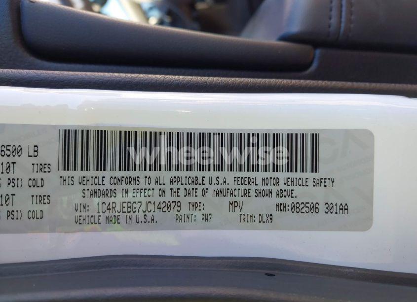 Photo 9 of 2018 Jeep Grand CHEROKEE LIMITED 4X2 (VIN 1C4RJEBG7JC142079)