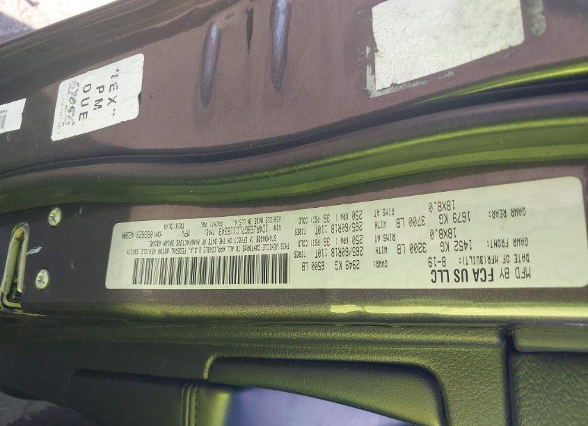 Photo 9 of 2020 Jeep Grand CHEROKEE LIMITED 4X2 (VIN 1C4RJEBG7LC118349)