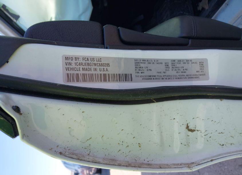 Photo 9 of 2021 Jeep Grand CHEROKEE LIMITED X 4X2 (VIN 1C4RJEBG7MC680205)