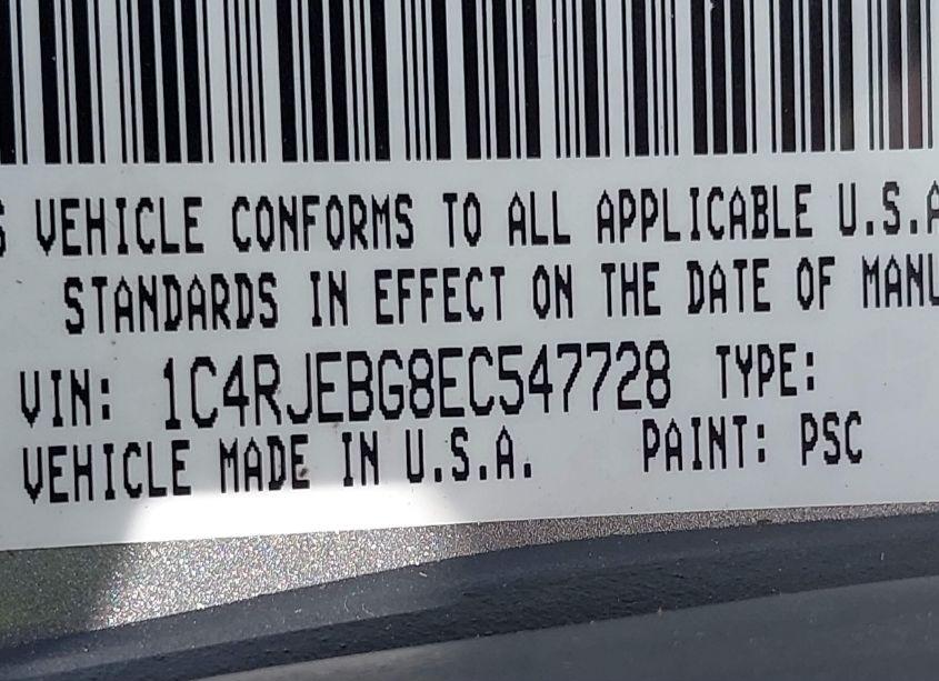 Photo 9 of 2014 Jeep Grand CHEROKEE LIMITED (VIN 1C4RJEBG8EC547728)