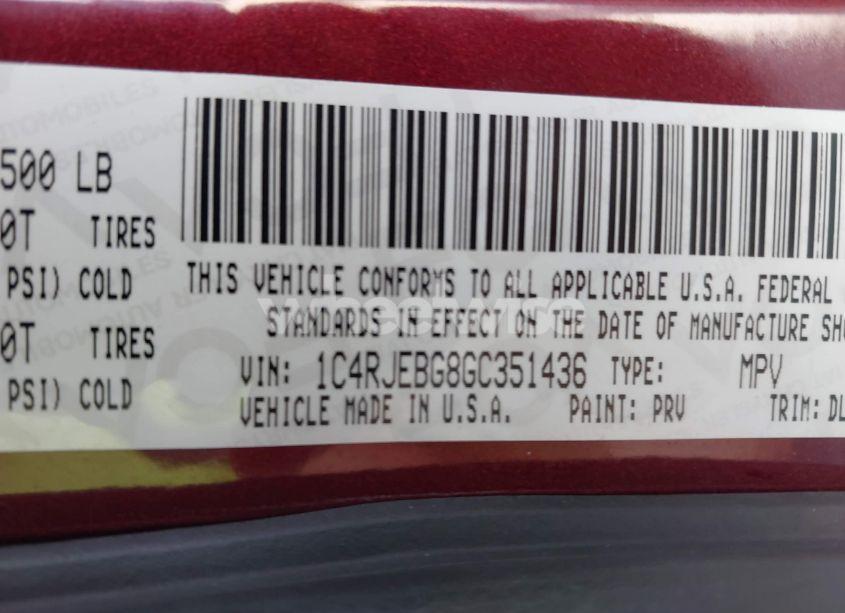 Photo 9 of 2016 Jeep Grand CHEROKEE LIMITED (VIN 1C4RJEBG8GC351436)