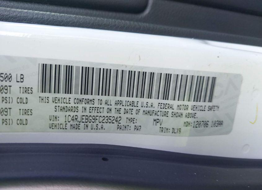 Photo 9 of 2015 Jeep Grand CHEROKEE LIMITED (VIN 1C4RJEBG9FC235242)