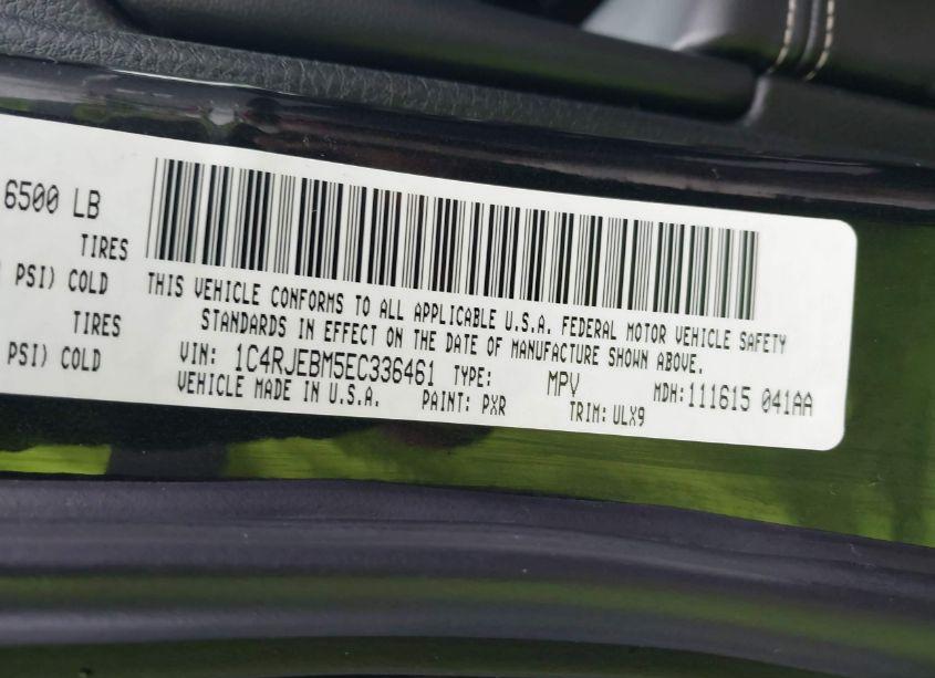 Photo 9 of 2014 Jeep Grand CHEROKEE LIMITED (VIN 1C4RJEBM5EC336461)