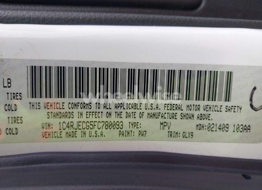 Photo 9 of 2015 Jeep Grand CHEROKEE OVERLAND (VIN 1C4RJECG5FC780093)