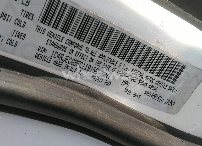 Photo 9 of 2015 Jeep Grand CHEROKEE HIGH ALTITUDE (VIN 1C4RJECG8FC119156)