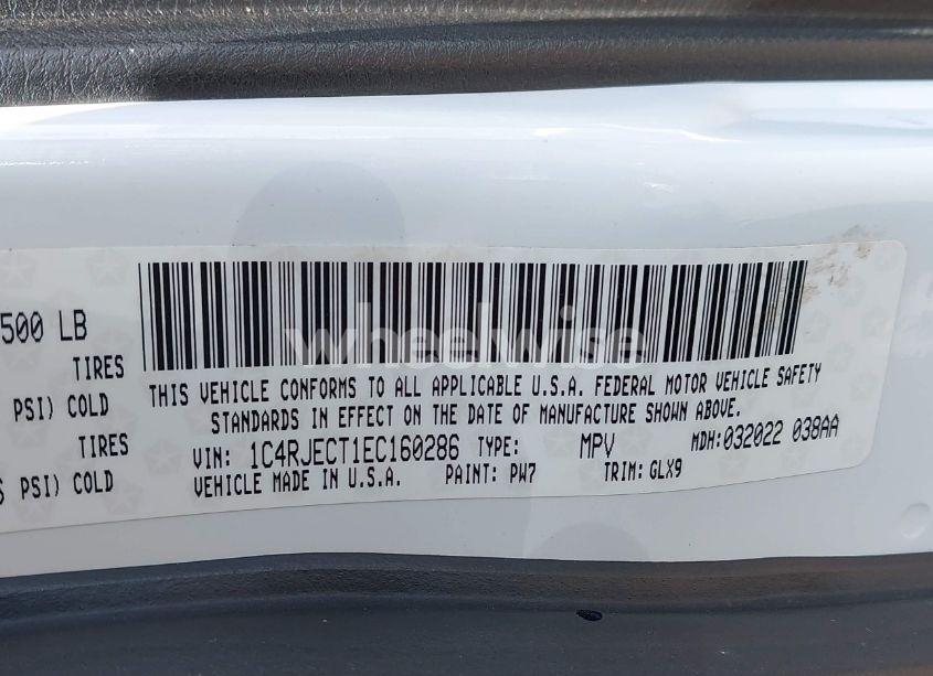 Photo 9 of 2014 Jeep Grand CHEROKEE OVERLAND (VIN 1C4RJECT1EC160286)