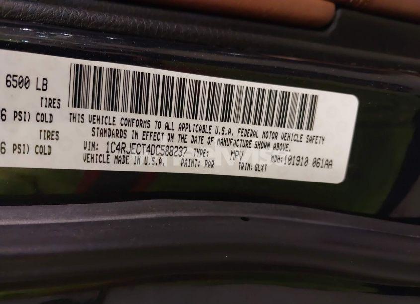 Photo 9 of 2013 Jeep Grand CHEROKEE OVERLAND (VIN 1C4RJECT4DC588237)