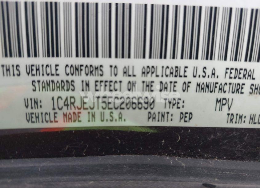 Photo 9 of 2014 Jeep Grand CHEROKEE SUMMIT (VIN 1C4RJEJT5EC206690)