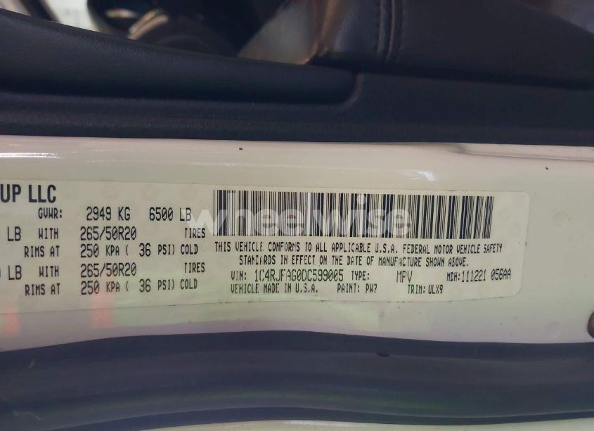 Photo 9 of 2013 Jeep Grand CHEROKEE LAREDO (VIN 1C4RJFAG0DC599005)