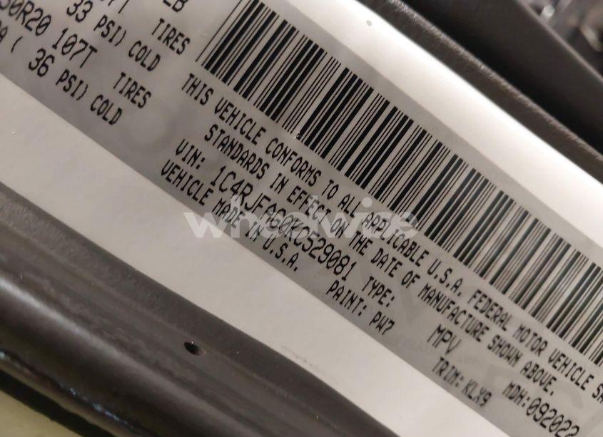 Photo 9 of 2019 Jeep Grand CHEROKEE ALTITUDE 4X4 (VIN 1C4RJFAG0KC529081)