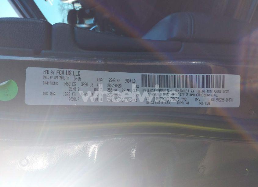 Photo 9 of 2015 Jeep Grand CHEROKEE ALTITUDE (VIN 1C4RJFAG1FC870690)