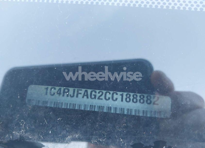 Photo 9 of 2012 Jeep Grand CHEROKEE LAREDO (VIN 1C4RJFAG2CC188882)