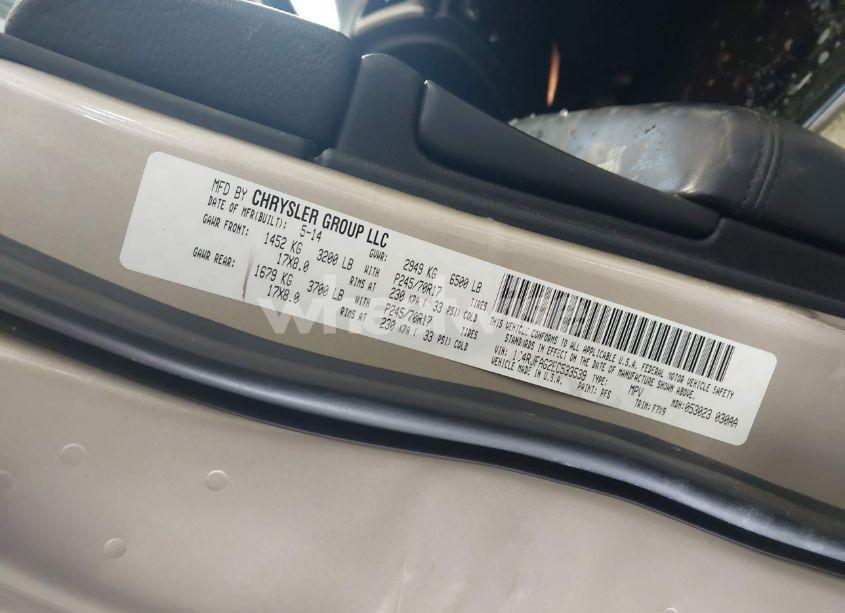 Photo 9 of 2014 Jeep Grand CHEROKEE LAREDO (VIN 1C4RJFAG2EC533539)