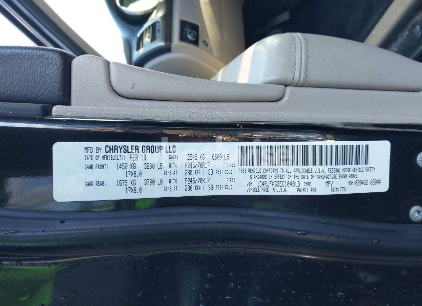 Photo 9 of 2014 Jeep Grand CHEROKEE LAREDO (VIN 1C4RJFAG3EC104913)