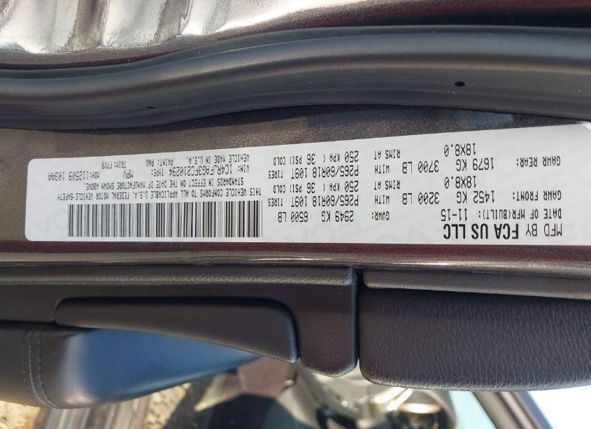 Photo 9 of 2015 Jeep Grand CHEROKEE LAREDO (VIN 1C4RJFAG3FC210294)