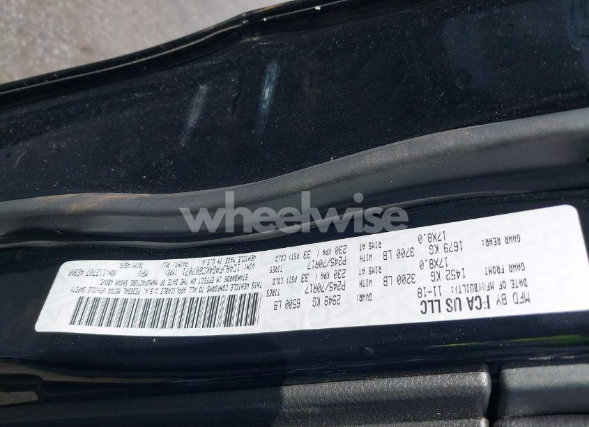 Photo 9 of 2019 Jeep Grand CHEROKEE LAREDO 4X4 (VIN 1C4RJFAG4KC607071)