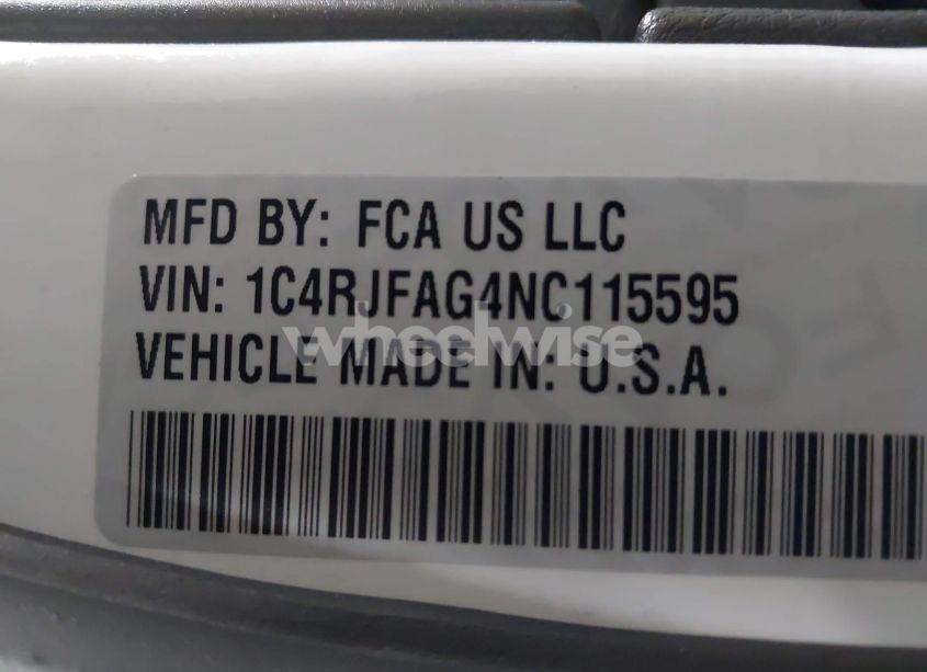 Photo 9 of 2022 Jeep Grand CHEROKEE WK LAREDO X 4X4 (VIN 1C4RJFAG4NC115595)