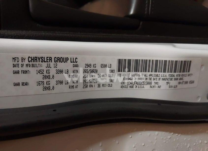 Photo 9 of 2013 Jeep Grand CHEROKEE LAREDO (VIN 1C4RJFAG5DC513008)