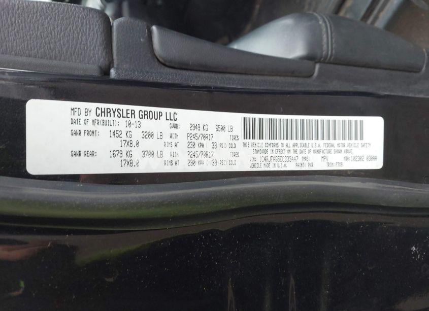 Photo 9 of 2014 Jeep Grand CHEROKEE LAREDO (VIN 1C4RJFAG5EC333447)