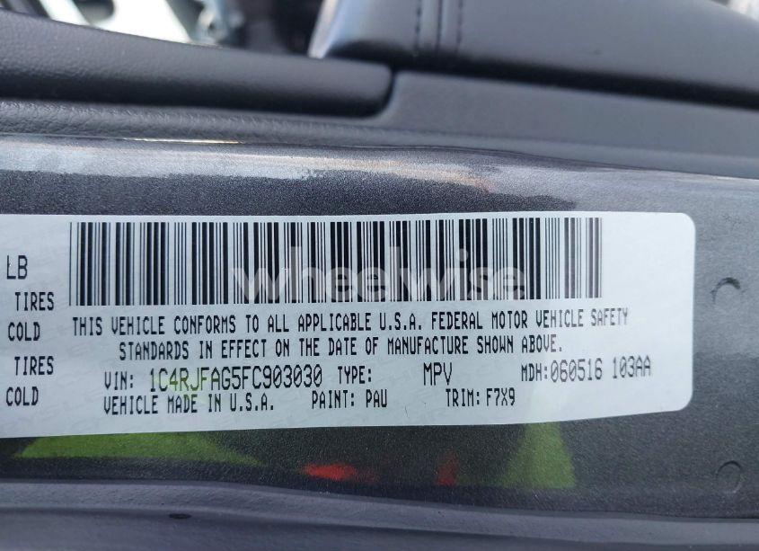 Photo 9 of 2015 Jeep Grand CHEROKEE LAREDO (VIN 1C4RJFAG5FC903030)