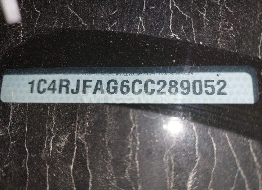 Photo 9 of 2012 Jeep Grand CHEROKEE LAREDO (VIN 1C4RJFAG6CC289052)