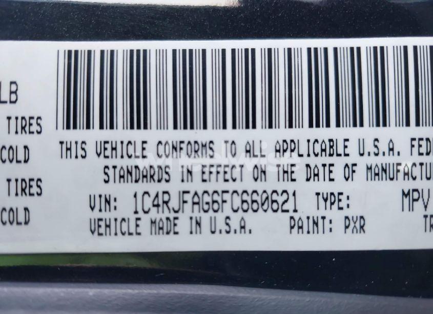 Photo 9 of 2015 Jeep Grand CHEROKEE ALTITUDE (VIN 1C4RJFAG6FC660621)