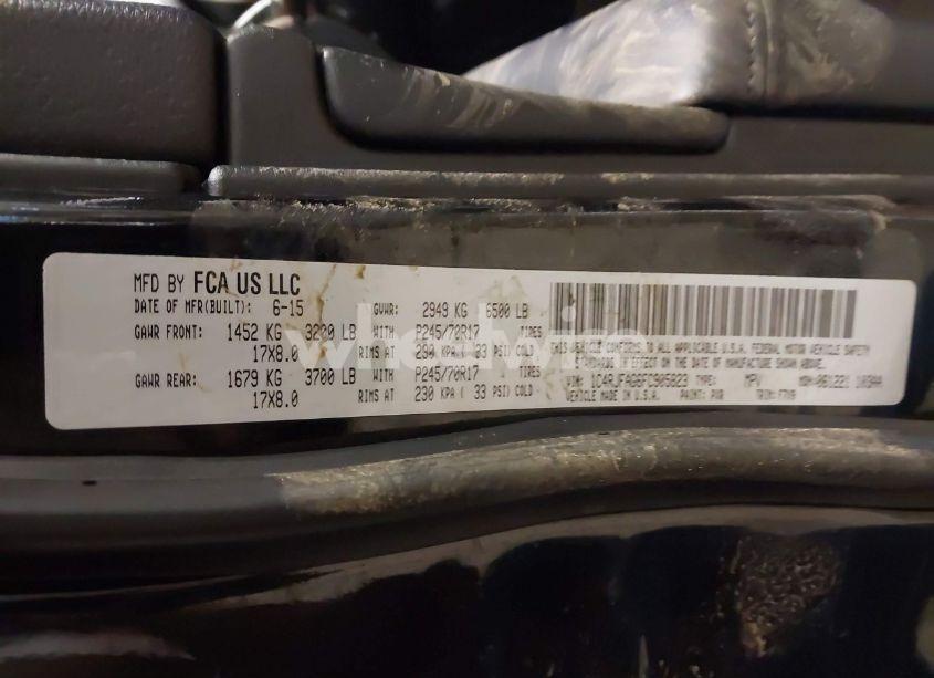 Photo 9 of 2015 Jeep Grand CHEROKEE LAREDO (VIN 1C4RJFAG6FC905823)