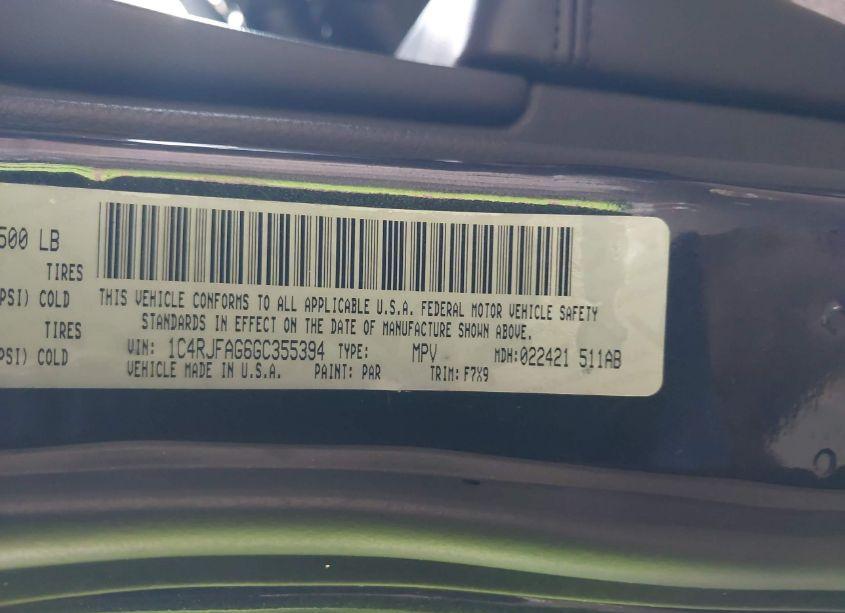 Photo 9 of 2016 Jeep Grand CHEROKEE LAREDO (VIN 1C4RJFAG6GC355394)