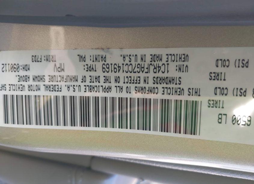 Photo 9 of 2012 Jeep Grand CHEROKEE LAREDO (VIN 1C4RJFAG7CC149169)