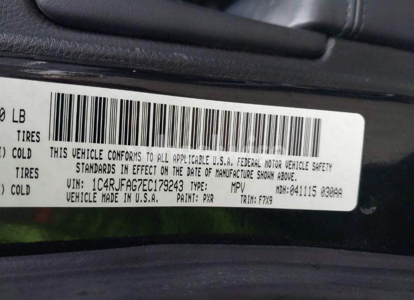 Photo 9 of 2014 Jeep Grand CHEROKEE LAREDO (VIN 1C4RJFAG7EC179243)