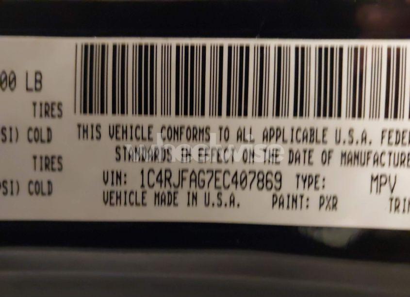 Photo 9 of 2014 Jeep Grand CHEROKEE LAREDO (VIN 1C4RJFAG7EC407869)