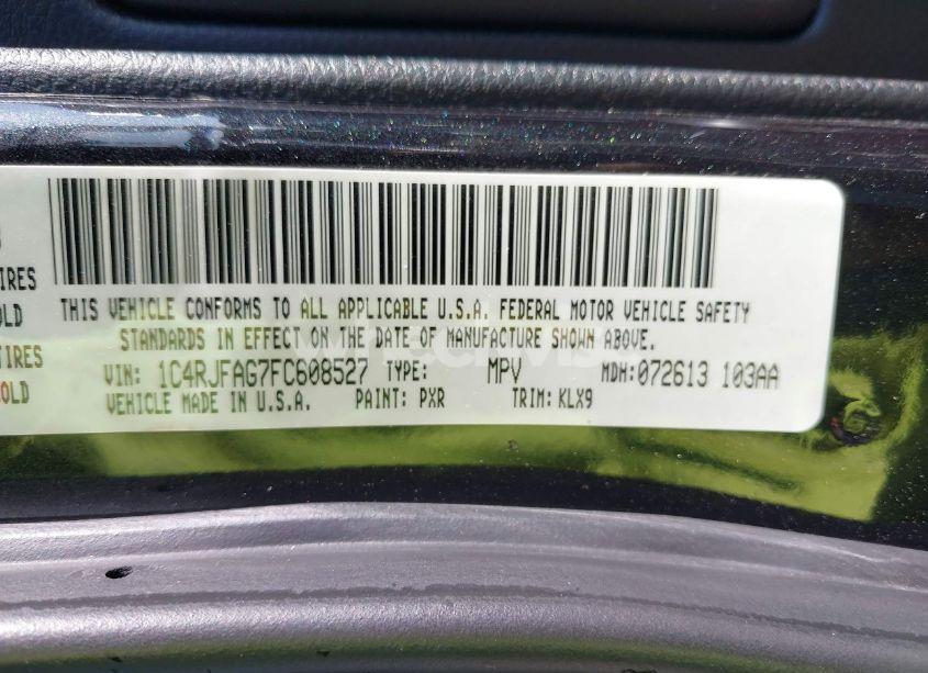 Photo 9 of 2015 Jeep Grand CHEROKEE ALTITUDE (VIN 1C4RJFAG7FC608527)