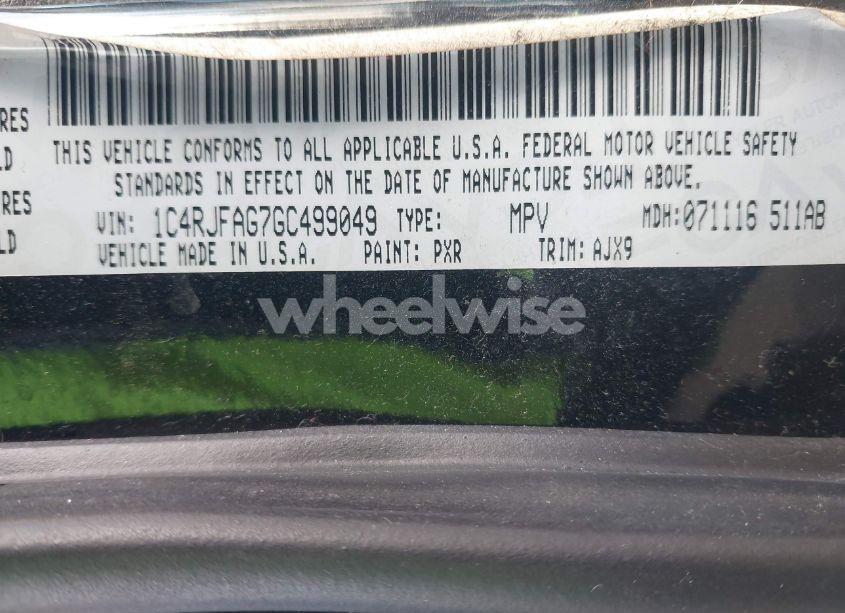 Photo 9 of 2016 Jeep Grand CHEROKEE 75TH ANNIVERSARY (VIN 1C4RJFAG7GC499049)