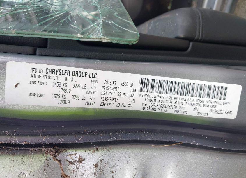 Photo 9 of 2014 Jeep Grand CHEROKEE LAREDO (VIN 1C4RJFAG9EC257120)