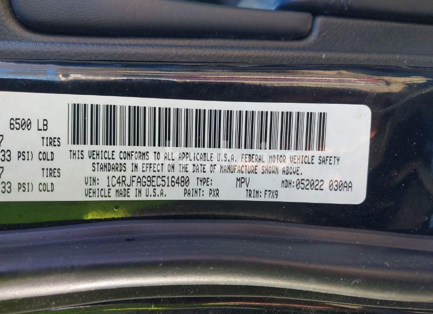 Photo 9 of 2014 Jeep Grand CHEROKEE LAREDO (VIN 1C4RJFAG9EC516480)