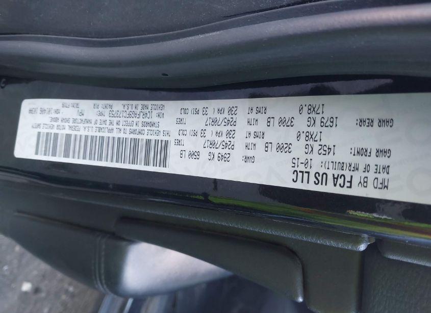 Photo 9 of 2015 Jeep Grand CHEROKEE LAREDO (VIN 1C4RJFAG9FC173753)