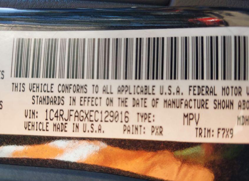 Photo 9 of 2014 Jeep Grand CHEROKEE LAREDO (VIN 1C4RJFAGXEC129016)