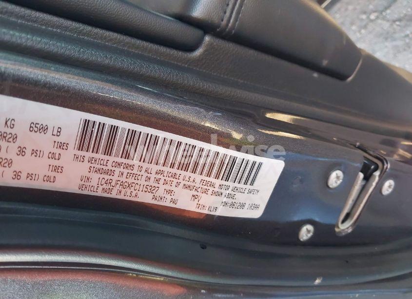 Photo 9 of 2015 Jeep Grand CHEROKEE ALTITUDE (VIN 1C4RJFAGXFC115327)