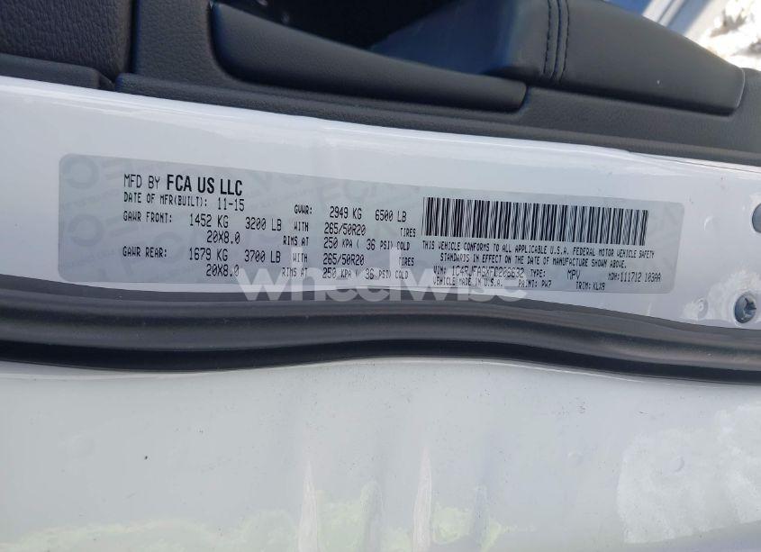 Photo 9 of 2015 Jeep Grand CHEROKEE ALTITUDE (VIN 1C4RJFAGXFC206632)