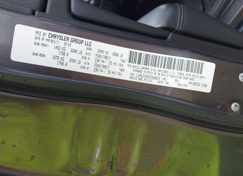 Photo 9 of 2015 Jeep Grand CHEROKEE LAREDO (VIN 1C4RJFAGXFC630814)