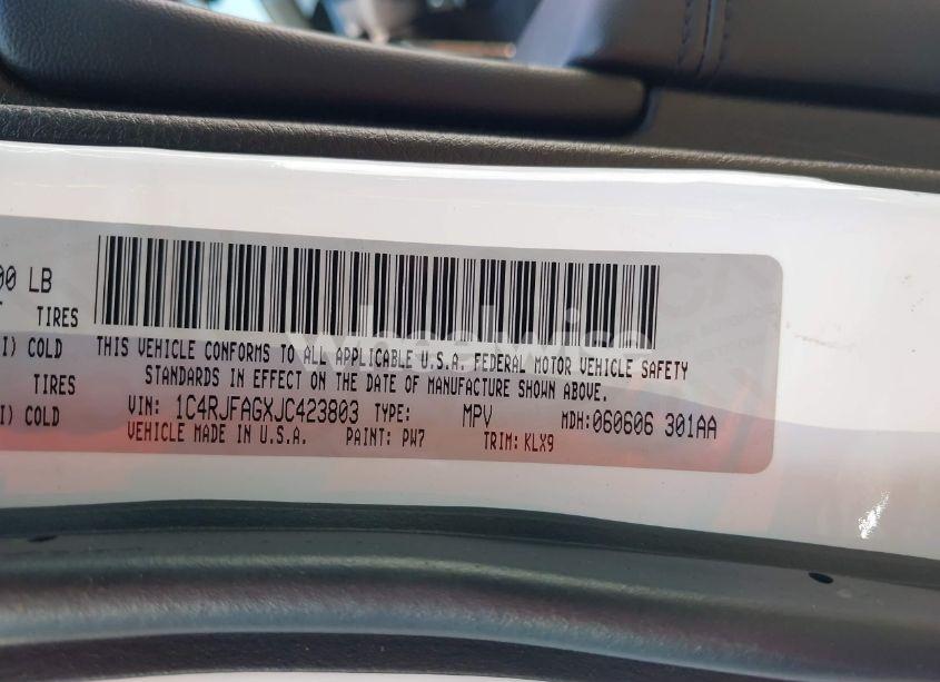 Photo 9 of 2018 Jeep Grand CHEROKEE ALTITUDE 4X4 (VIN 1C4RJFAGXJC423803)