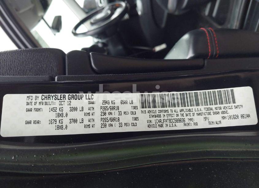 Photo 9 of 2013 Jeep Grand CHEROKEE LAREDO ALTITUDE (VIN 1C4RJFAT8DC589836)