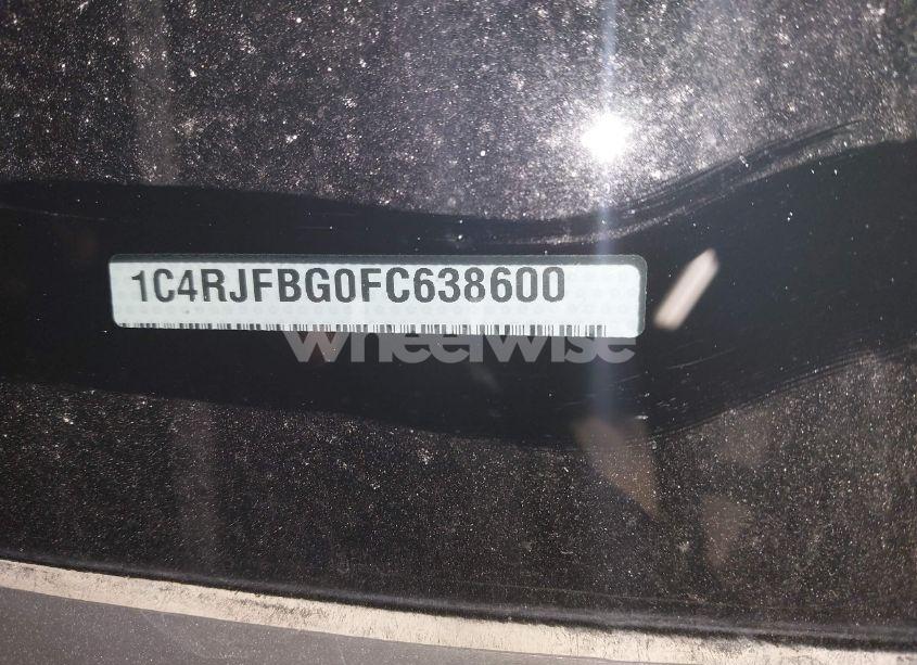 Photo 9 of 2015 Jeep Grand CHEROKEE LIMITED (VIN 1C4RJFBG0FC638600)